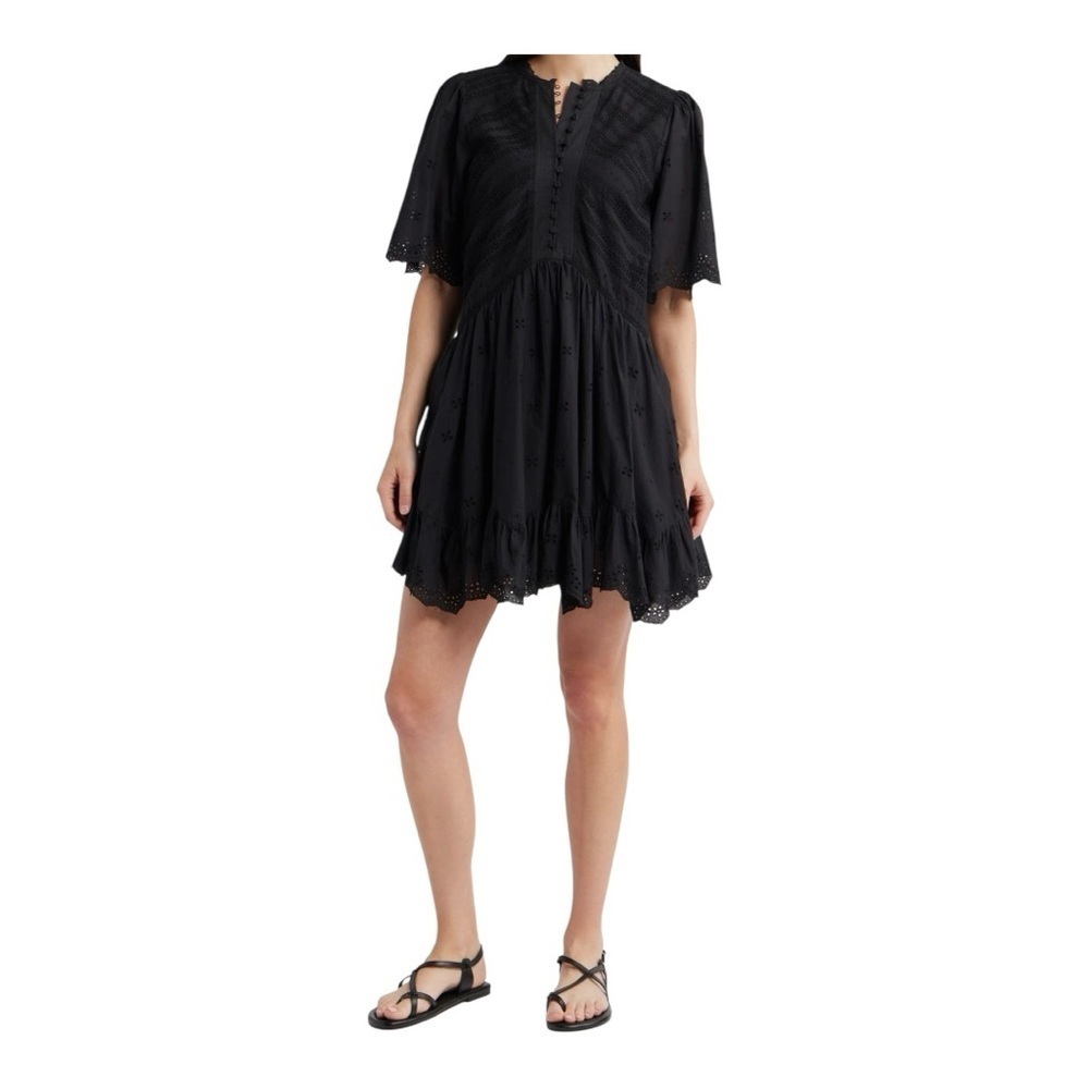Madewell Black Eyelet Dress